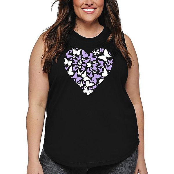 

Футболка Butterfly heart для женщин plus size La Pop Art, Black, Черный, Футболка Butterfly heart для женщин plus size La Pop Art, Black