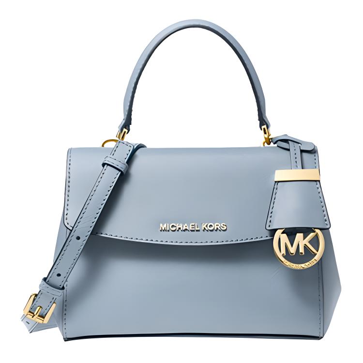 

MICHAEL KORS Сумка Ava из коровьей кожи мини на плечо кроссбоди женская пыльно-голубая