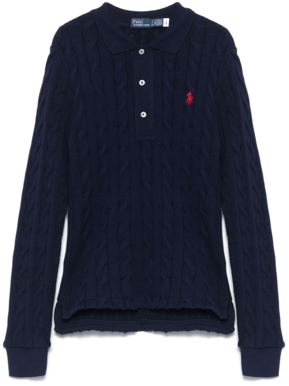 

Polo Ralph Lauren рубашка поло фактурной вязки, синий