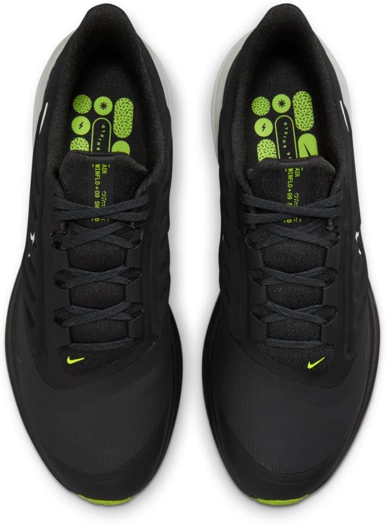 Мужские беговые кроссовки Nike Air Winflo 9 Shield, белый/черный/серый — фото 4