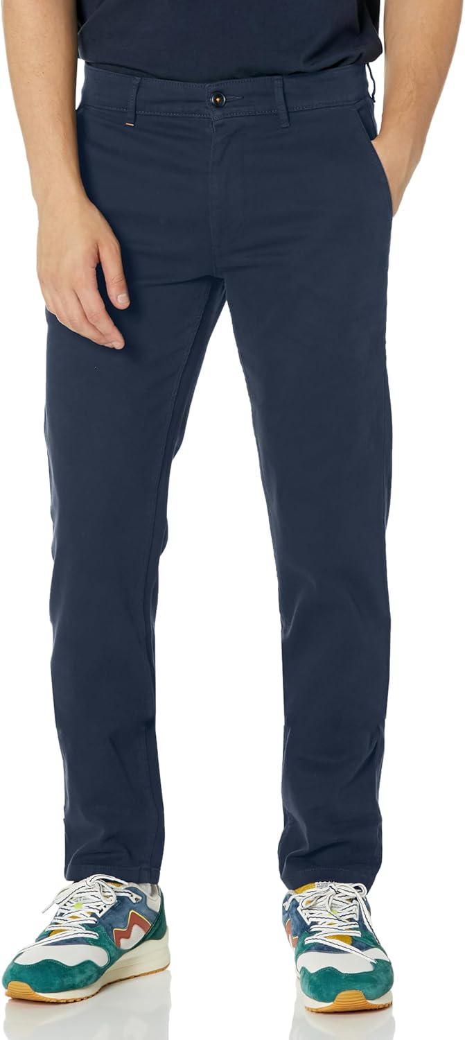 Брюки BOSS Chino Slim Leg Twill Cotton, Dark Teal Green