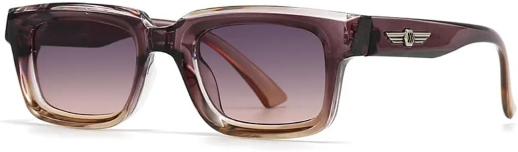 

Солнцезащитные очки для мужчин и женщин - защита UV400 - линзы с градиентным покрытием Rivets, маленькая оправа, подходят для занятий спортом на открытом воздухе и вождения DSVIGF, Tyj223-2