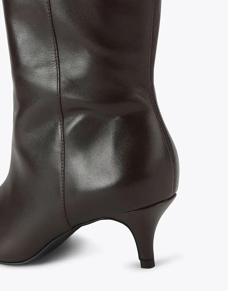 Сапоги Carvela Venice из темно-коричневой кожи — фото 4