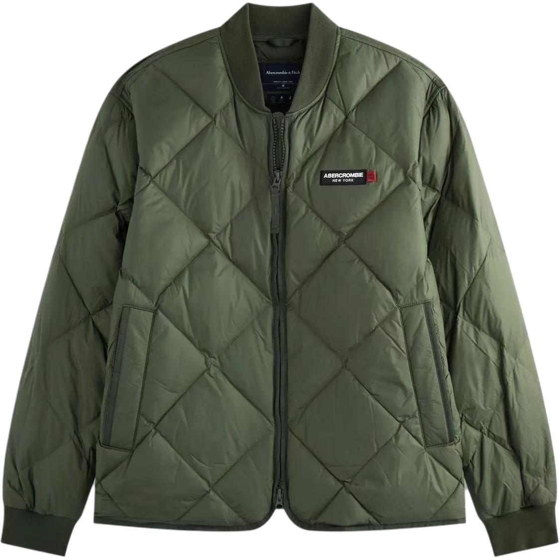 

Мужская пуховая куртка Abercrombie＆Fitch, зеленый