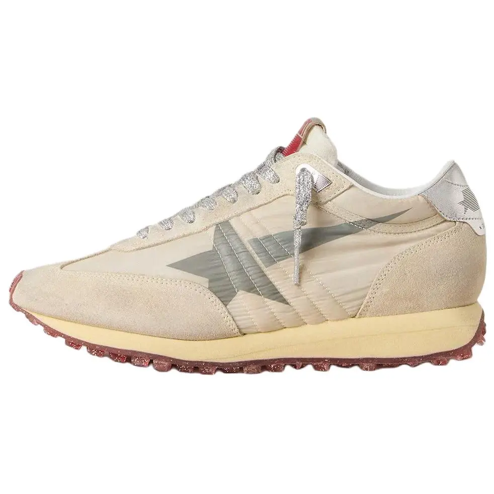 Golden Goose Низкие повседневные туфли Marathon, женские, бежевые