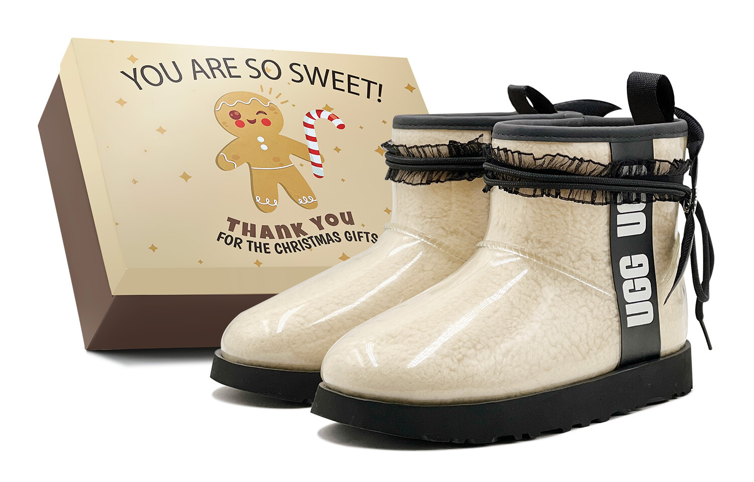 

CLASSIC CLEAR MINI Зимние ботинки женские Off White Ugg
