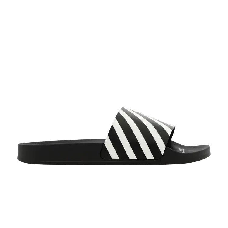 

Сандалии Off-White Off-White Diagonal Sliders 'Black White', черный