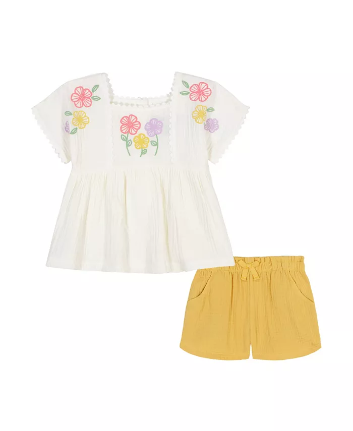 

Детский комплект для девочек: топ с цветочным принтом и шорты (2 предмета) Kids Headquarters