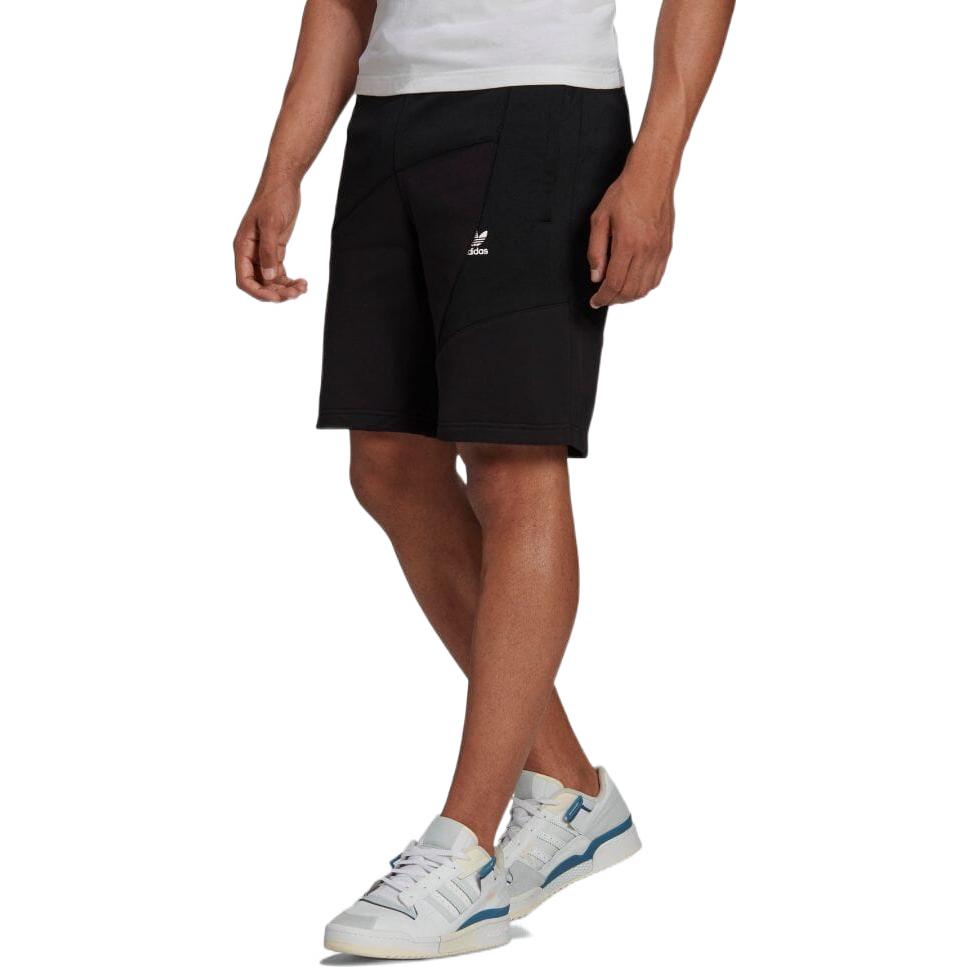 Шорты Men's adidas originals Logo Printing Splicing Casual Shorts Black HG1442 — фото 2