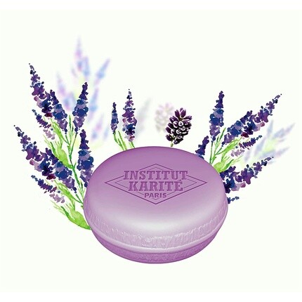 Institut Karité Paris Мыло с маслом ши Macaron 27g - Нежное очищающее средство для рук и тела с ароматом лаванды Institut Karite Paris — фото 2