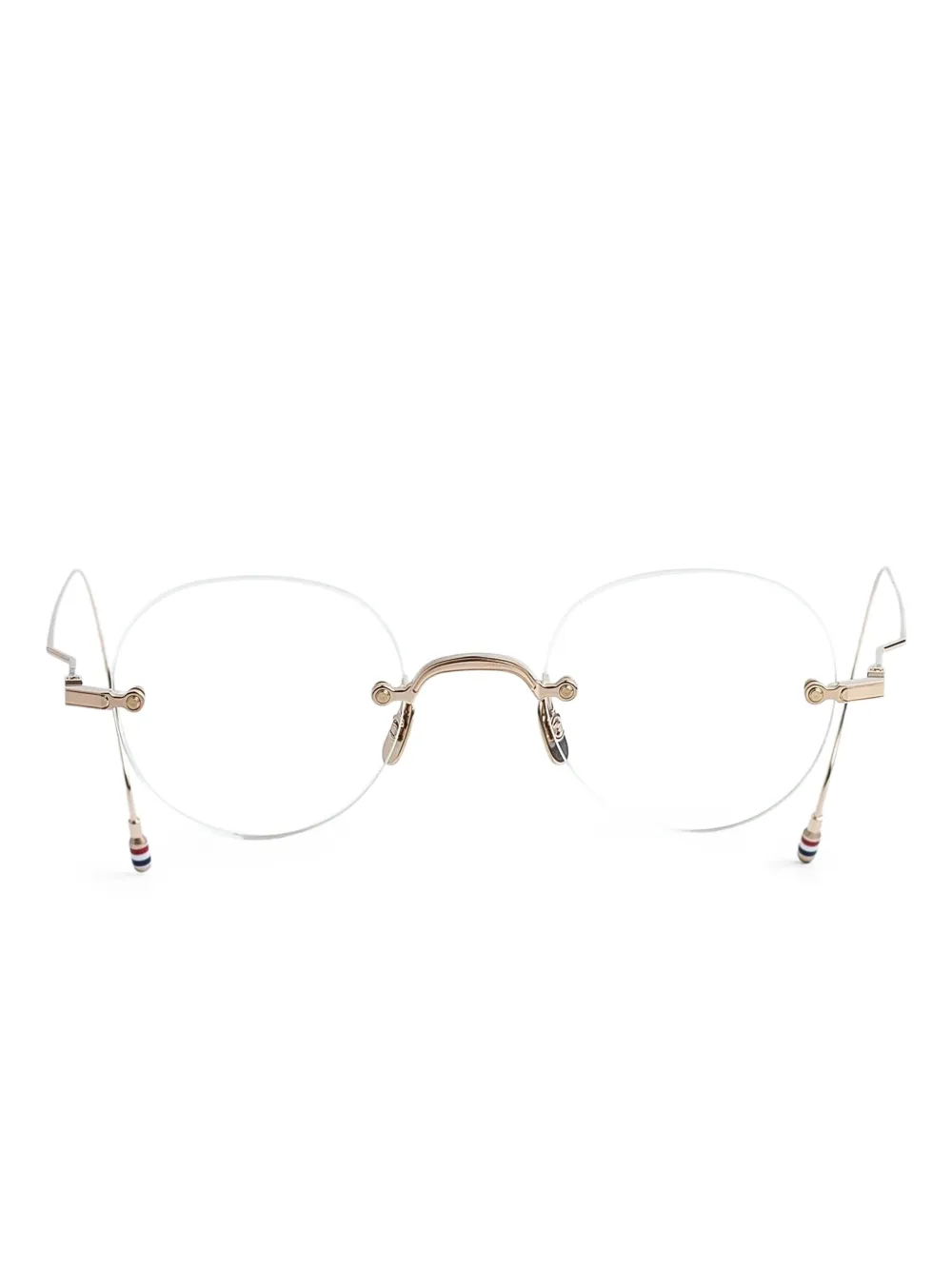 

Очки в круглой оправе Thom Browne Eyewear, золотой