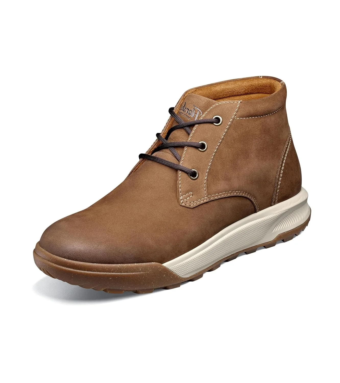 Мужские ботинки Florsheim Trail Mix выполнены в цвете «мокко» и имеют гладкую подошву-носок