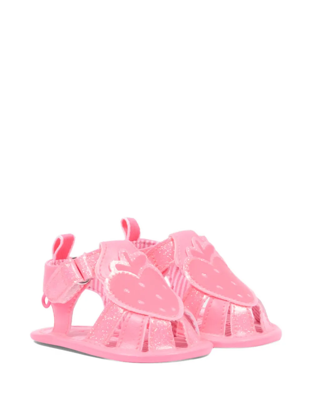 

Сандалии с аппликацией в виде клубники Billieblush, розовый