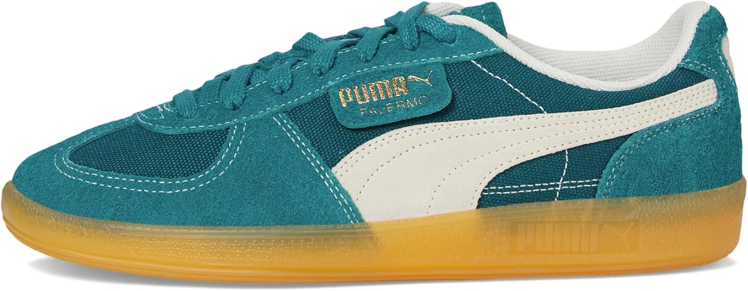 Кроссовки мужские Puma Palermo, кожа, цвет Cold Green/Frosted Ivory — фото 4