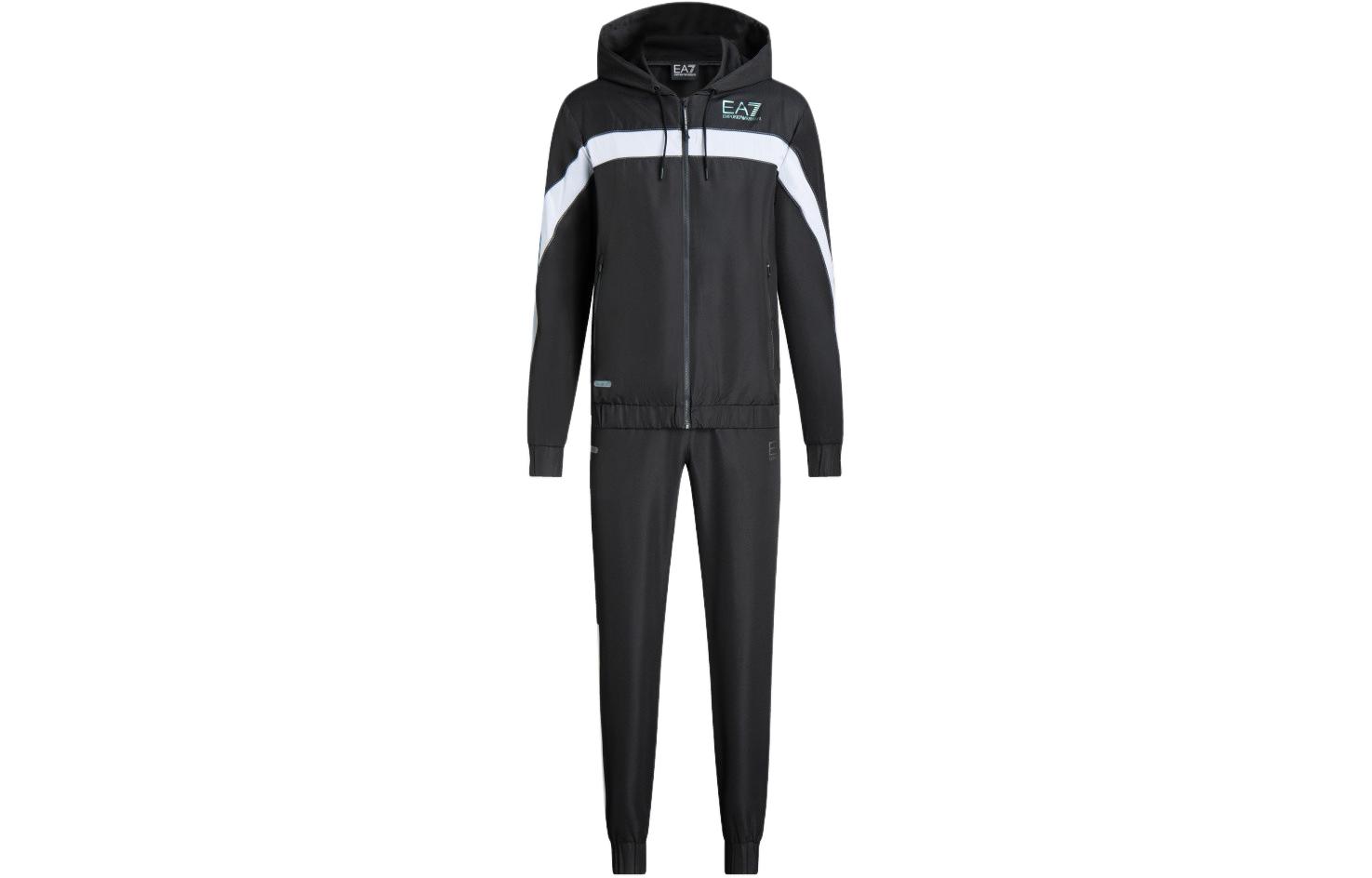 

EMPORIO ARMANI EA7 SS24 Повседневная спортивная мужская черная одежда