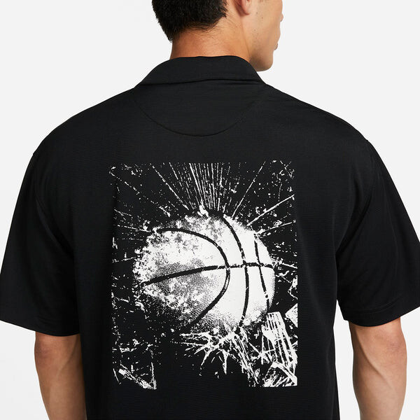 Футболка dri fit с коротким рукавом баскетбольный топ Nike, черный — фото 2