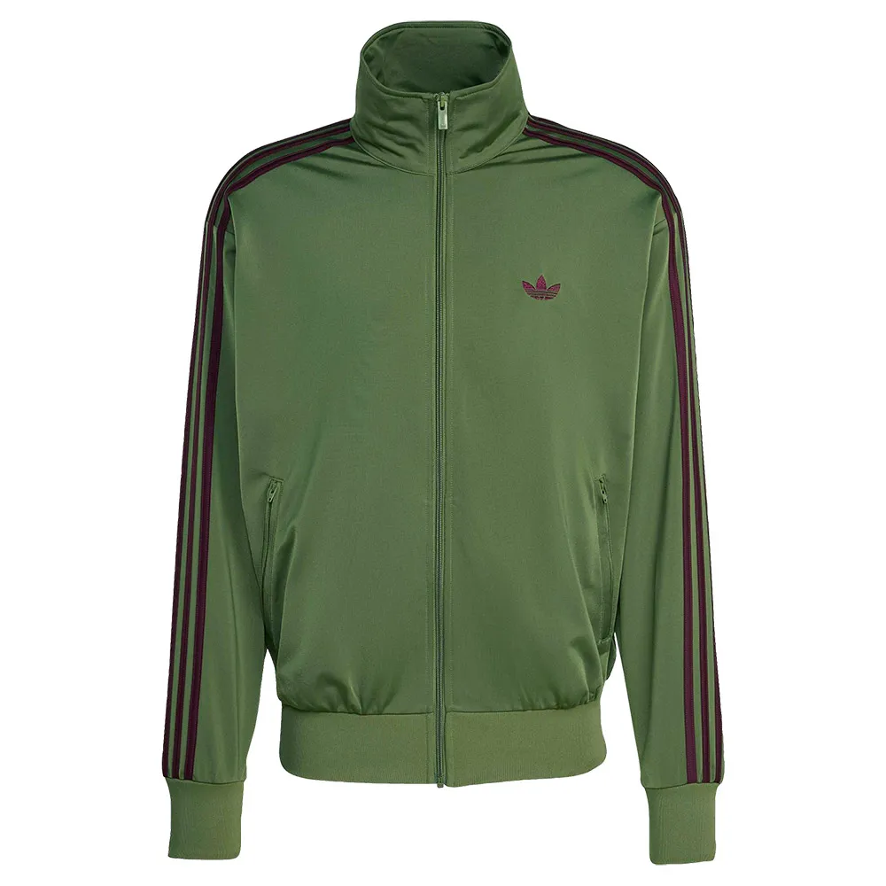 Толстовка adidas Originals Firebird на молнии, зеленый — фото 3