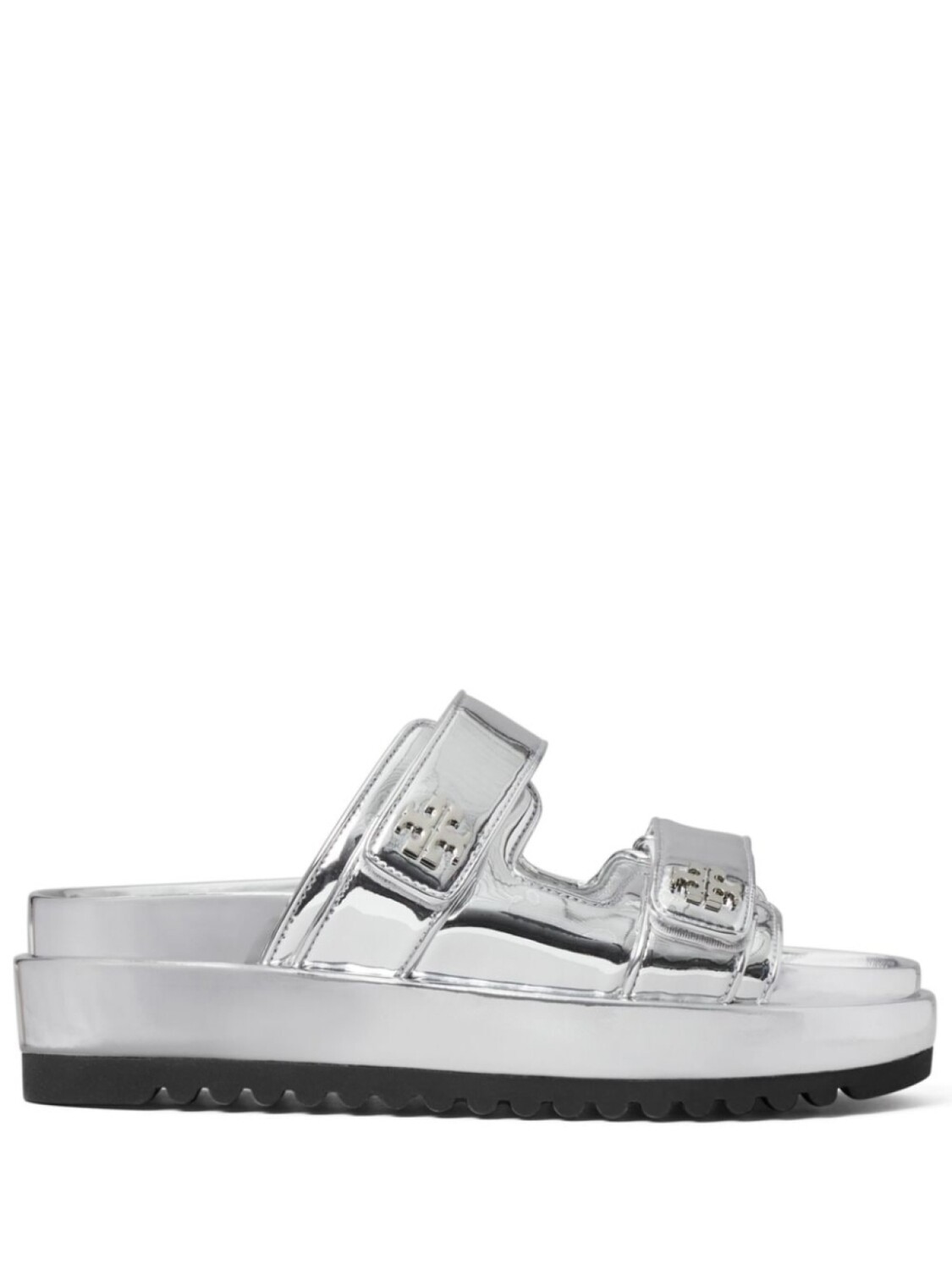 

Tory Burch шлепанцы Kira, серебристый