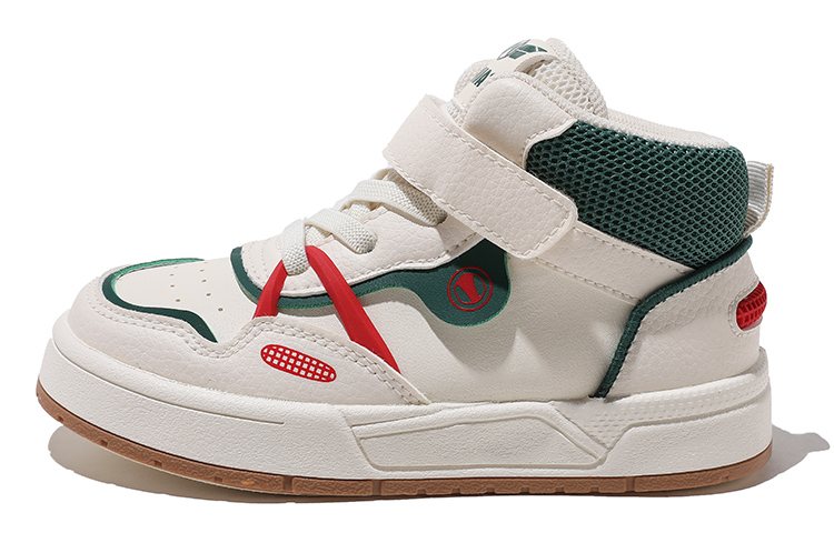 

BIG WASP Антиударные амортизирующие износостойкие высокие детские скейтбординг кроссовки khaki brown green kids'