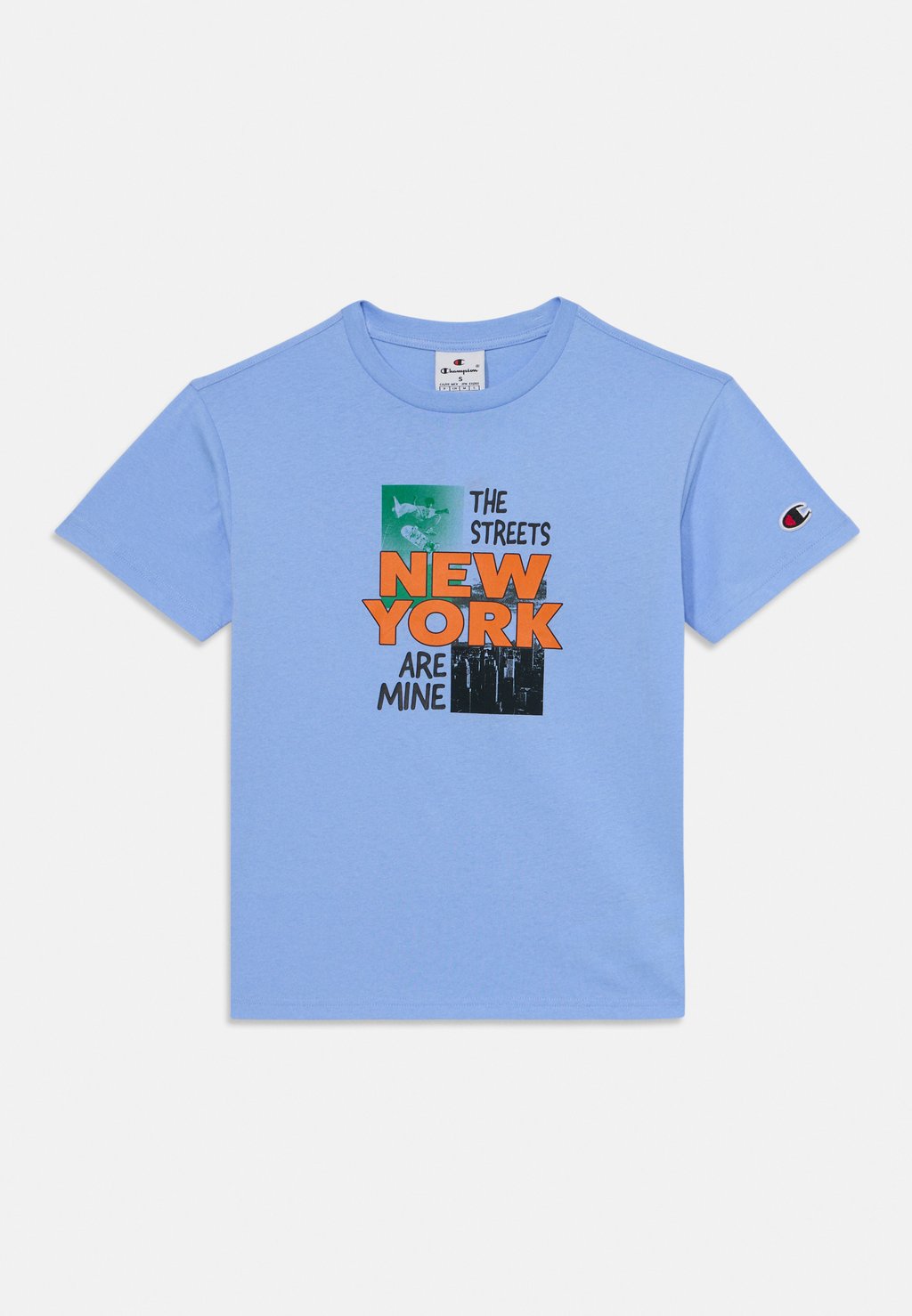 

Футболка с принтом GRAPHIC GALLERY CREW NECK Champion, светло-голубой
