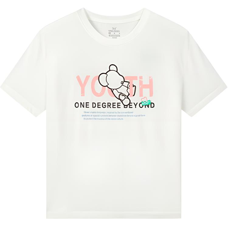 

361° Футболка женская Feather White с круглым вырезом, тонкая, прямого кроя