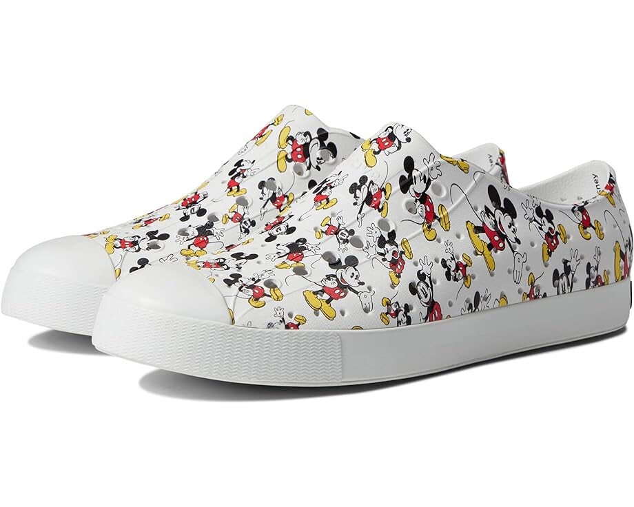 

Кроссовки Native Shoes Jefferson Disney Print, цвет Shell White/Shell White/Mickey All Over Print