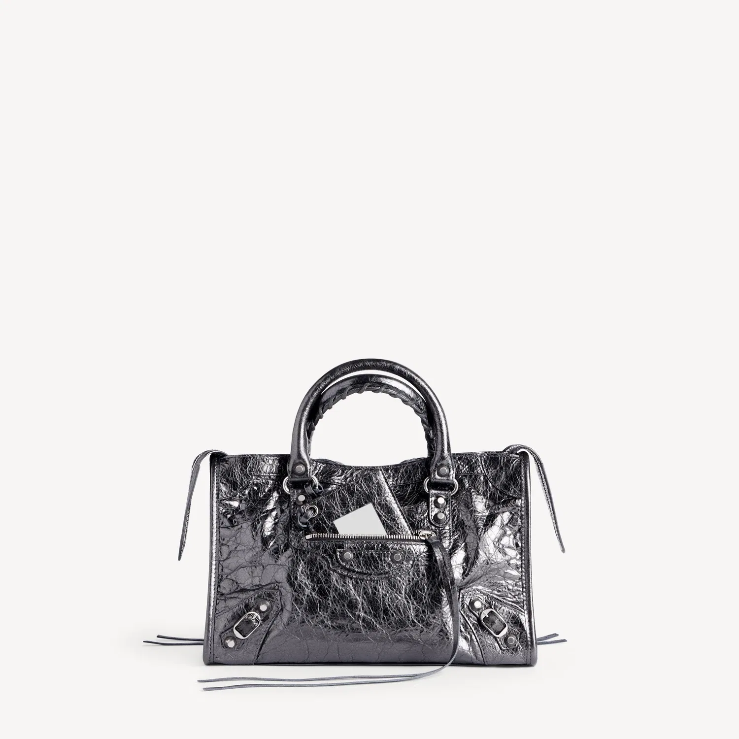 Женская сумка Le City Small в стальном сером цвете BALENCIAGA