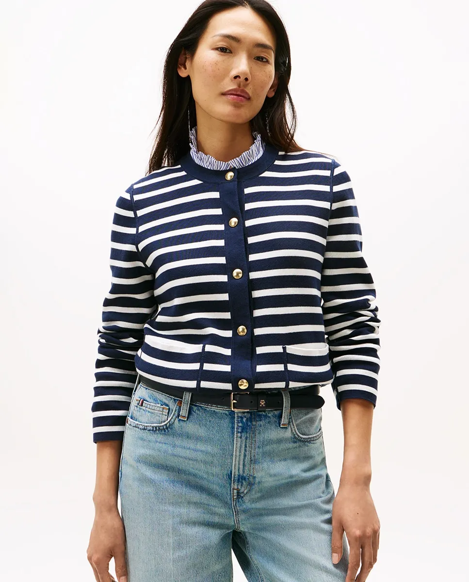 

Женский двусторонний кардиган с золотыми пуговицами Tommy Hilfiger