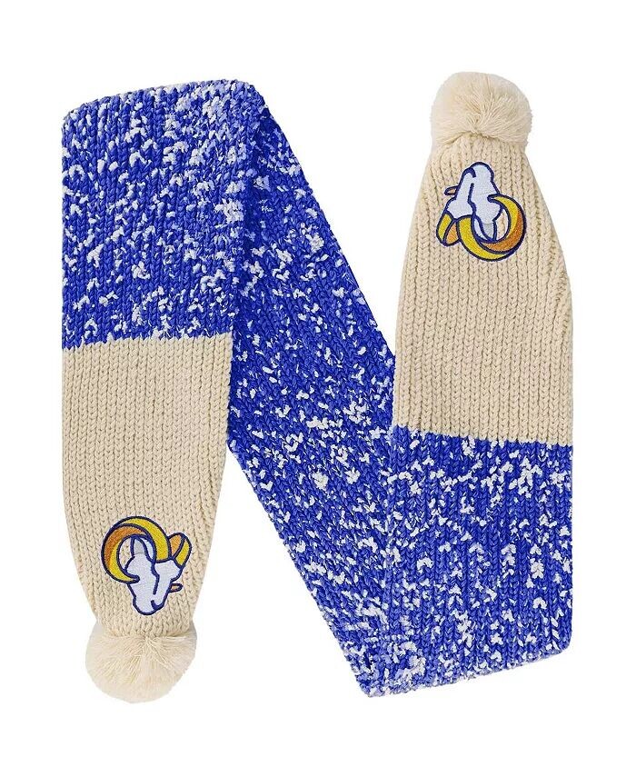 

Женский шарф Los Angeles Rams Confetti с помпоном Foco, синий