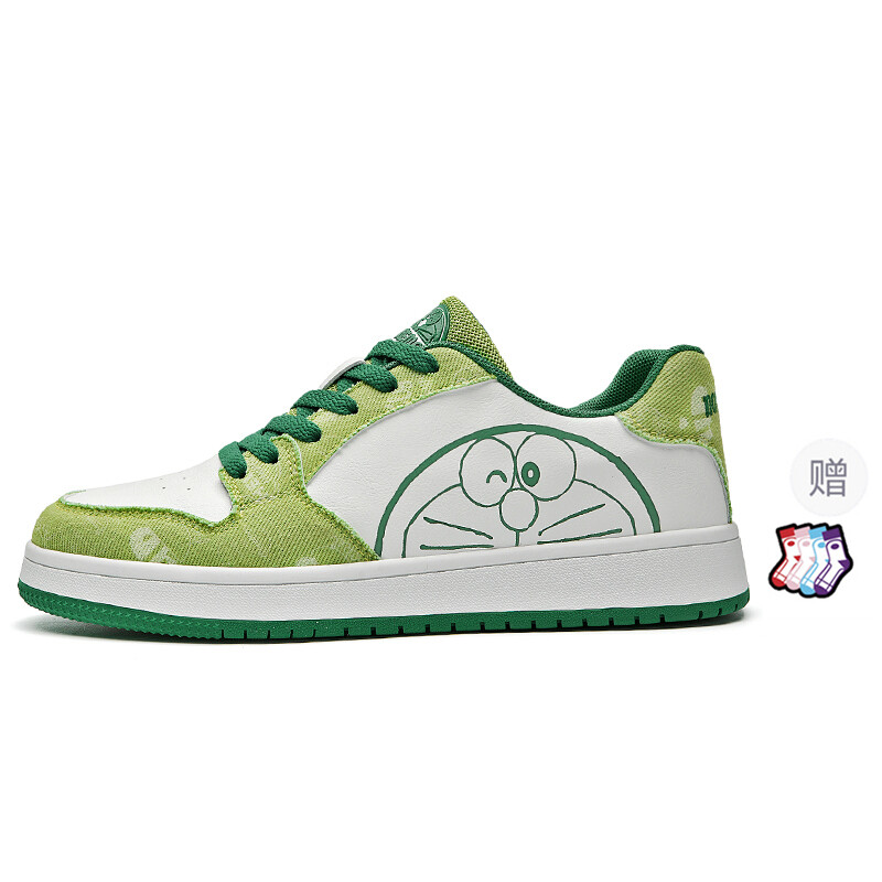 

Кроссовки Doraemon Skateboarding Shoes Unisex Low-top, зеленый