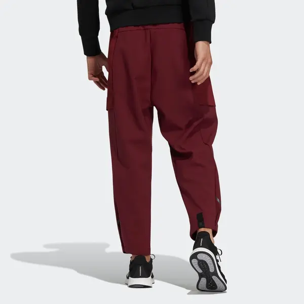 Брюки wj trans woven pants 'burgundy' Adidas, бургундия — фото 3