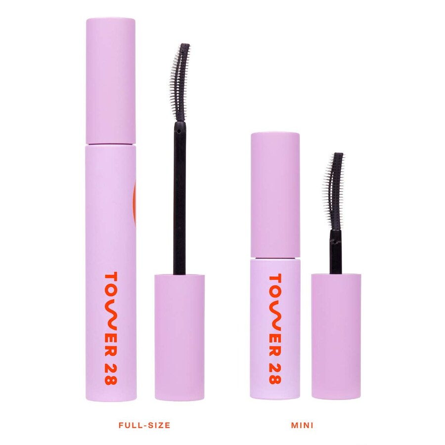 Удлиняющая и придающая объем тушь для ресниц MakeWaves Tower 28 Beauty, 0.17 oz, Jet — фото 2