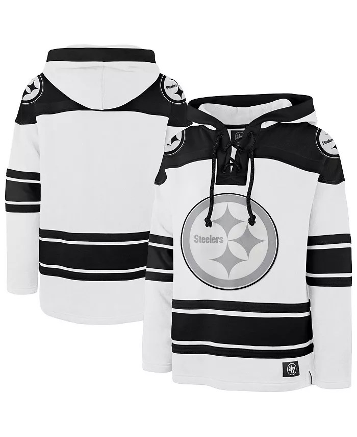 

Мужская белая толстовка с капюшоном Pittsburgh Steelers After Image Superior Lacer '47 Brand