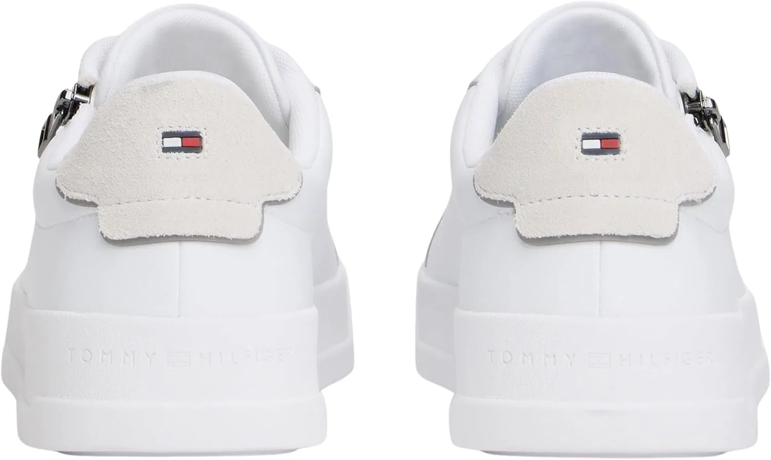 Мужские низкие кроссовки Tommy Hilfiger Th Court Zip Fm0fm05730, White — фото 2