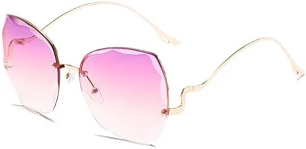 

Женские солнцезащитные очки без оправы 2027 года, градиентные солнцезащитные очки, винтажные женские очки для путешествий, защита от УФ-излучения UV400 MTZJH, 1