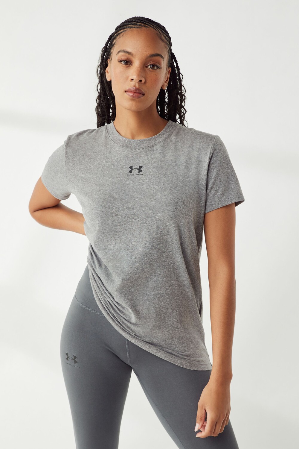 

Футболка с надписью «Campus Core» Under Armour, серый
