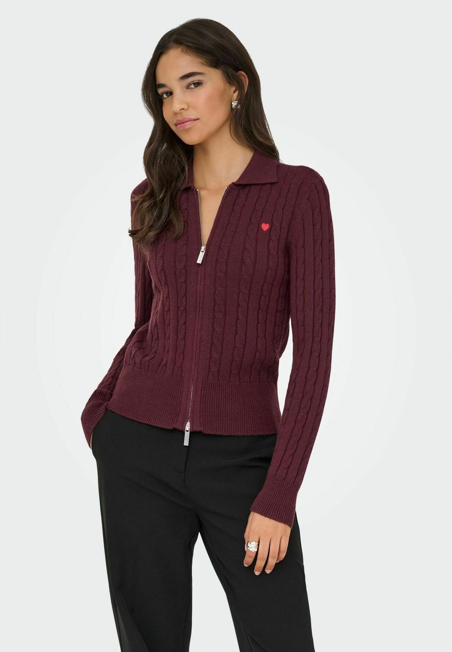 

Кардиган ONLY Cardigan, Decadent Chocolate/Bordeaux