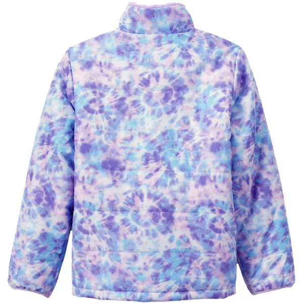 Двусторонняя флисовая куртка для девочек 4-20 лет Lands' End, цвет lavender tie dye play — фото 2