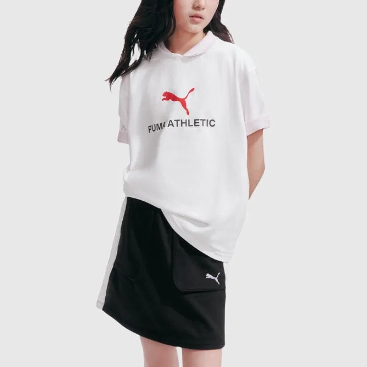Детская футболка с круглым вырезом PUMA, Raw White 10101 — фото 3