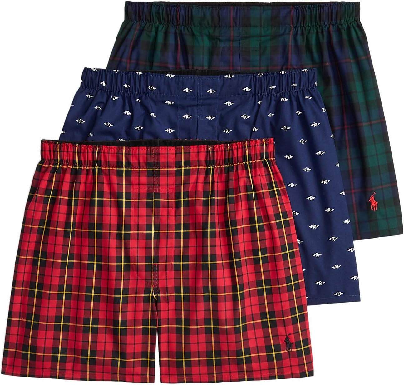 

POLO RALPH LAUREN мужские боксеры Classic Fit Woven, 3 шт, Multicolor