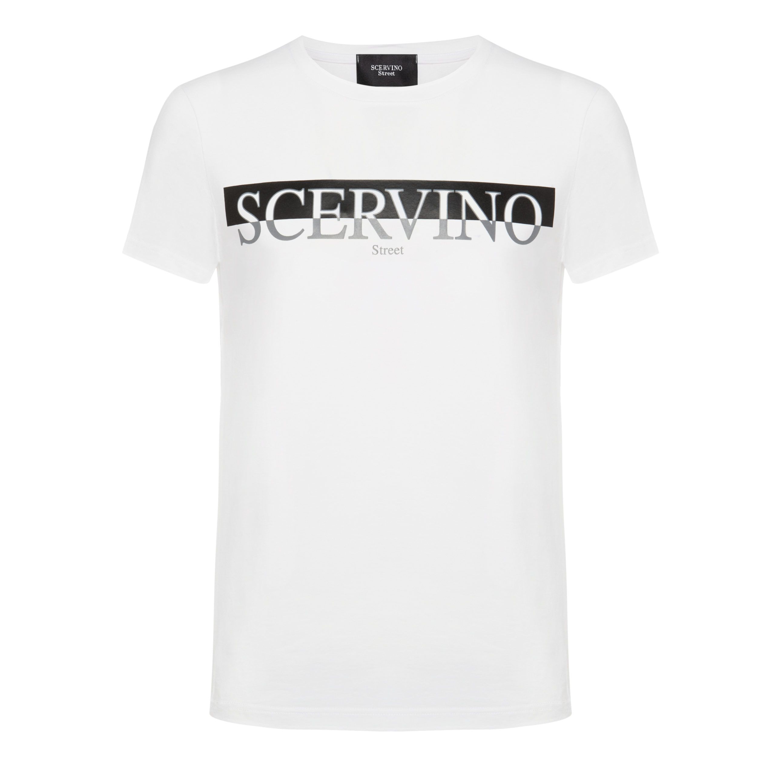 

Белая хлопковая мужская футболка Ermanno Scervino