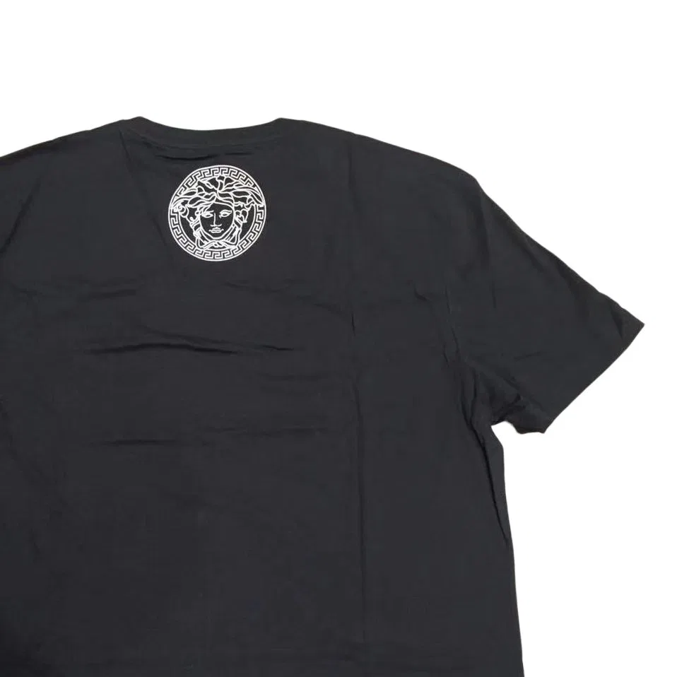 Футболка мужская black, crew neck, moderate straight fit VERSACE — фото 4