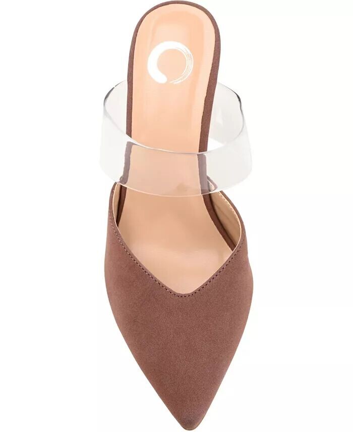 Женские туфли Ollie Lucite Strap на каблуках Journee Collection, коричневый — фото 4