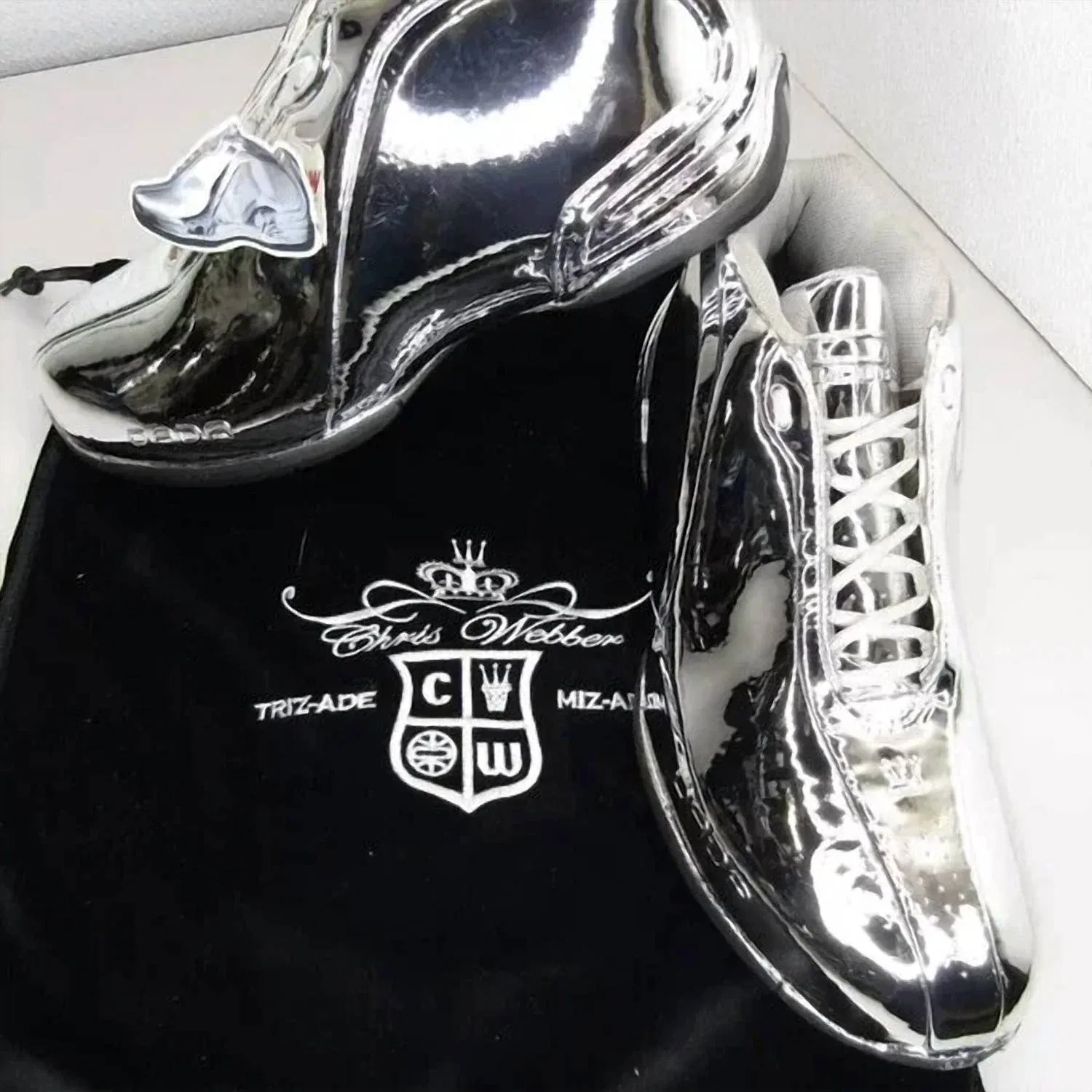 Dada supreme Мужские баскетбольные кроссовки Dubbz Chrome Luxury Webb серебристого цвета — фото 4