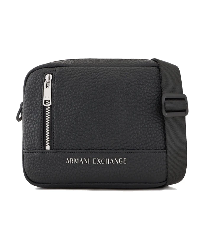 

Сумка для фотоаппарата с металлическим логотипом Armani Exchange, черный