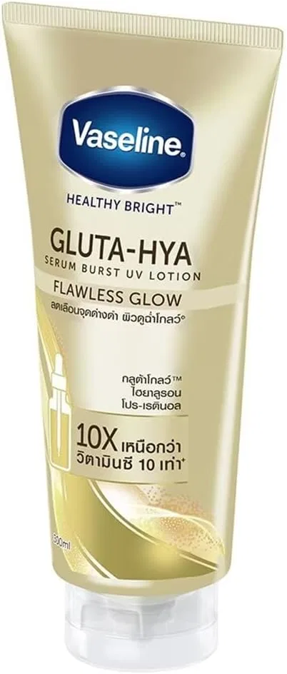 Лосьон для загара Vaseline Gluta-Hya Serum Burst UV Lotion Flawless Glow SPF 30 PA+++, 300 г — фото 3