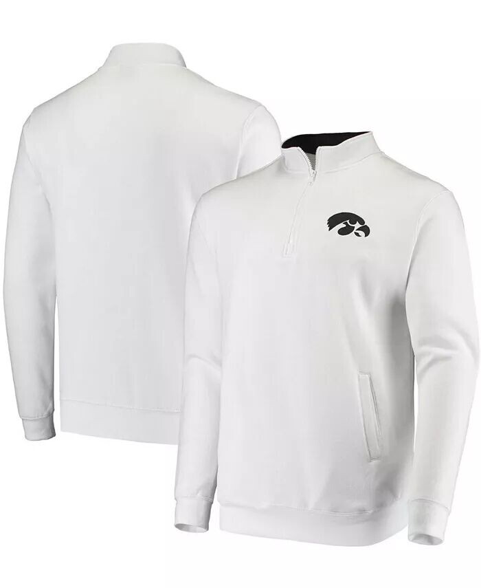 

Мужская белая толстовка Iowa Hawkeyes Tortugas Logo с застежкой-молнией на четверть Colosseum