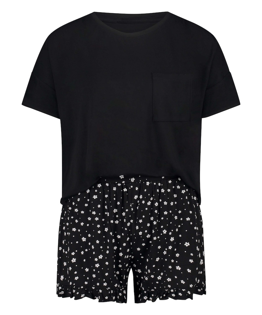 

Короткий пижамный комплект Hunkemöller, черный