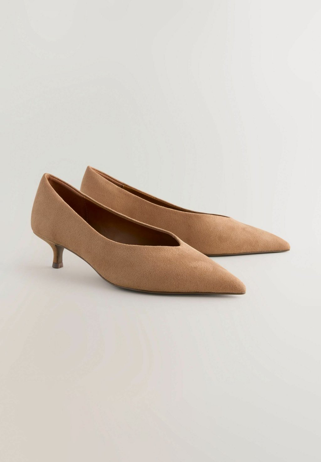 Классические туфли на каблуке STANDARD WIDE FIT - FOREVER COMFORT POINT TOE LOW KITTEN Next, цвет Mottled Brown — фото 2