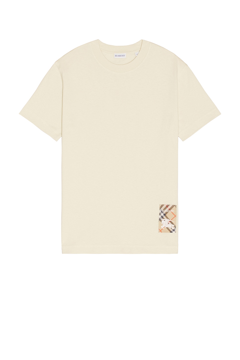 

Футболка с клетчатой ​​этикеткой Burberry, цвет Nutmeg